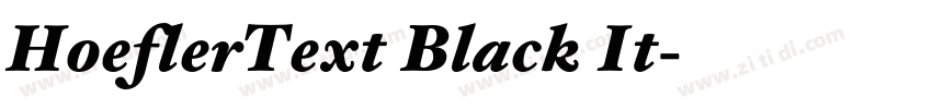 HoeflerText Black It字体转换 HoeflerText Black It字体转换